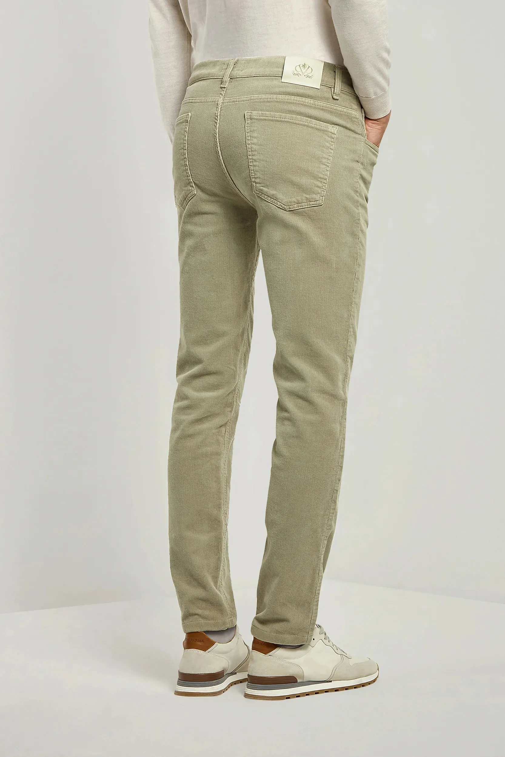 Sage corduroy 5 Pocket - Made in Italy