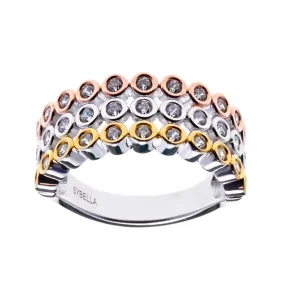 SALE Sybella Tori tri-coloured ring