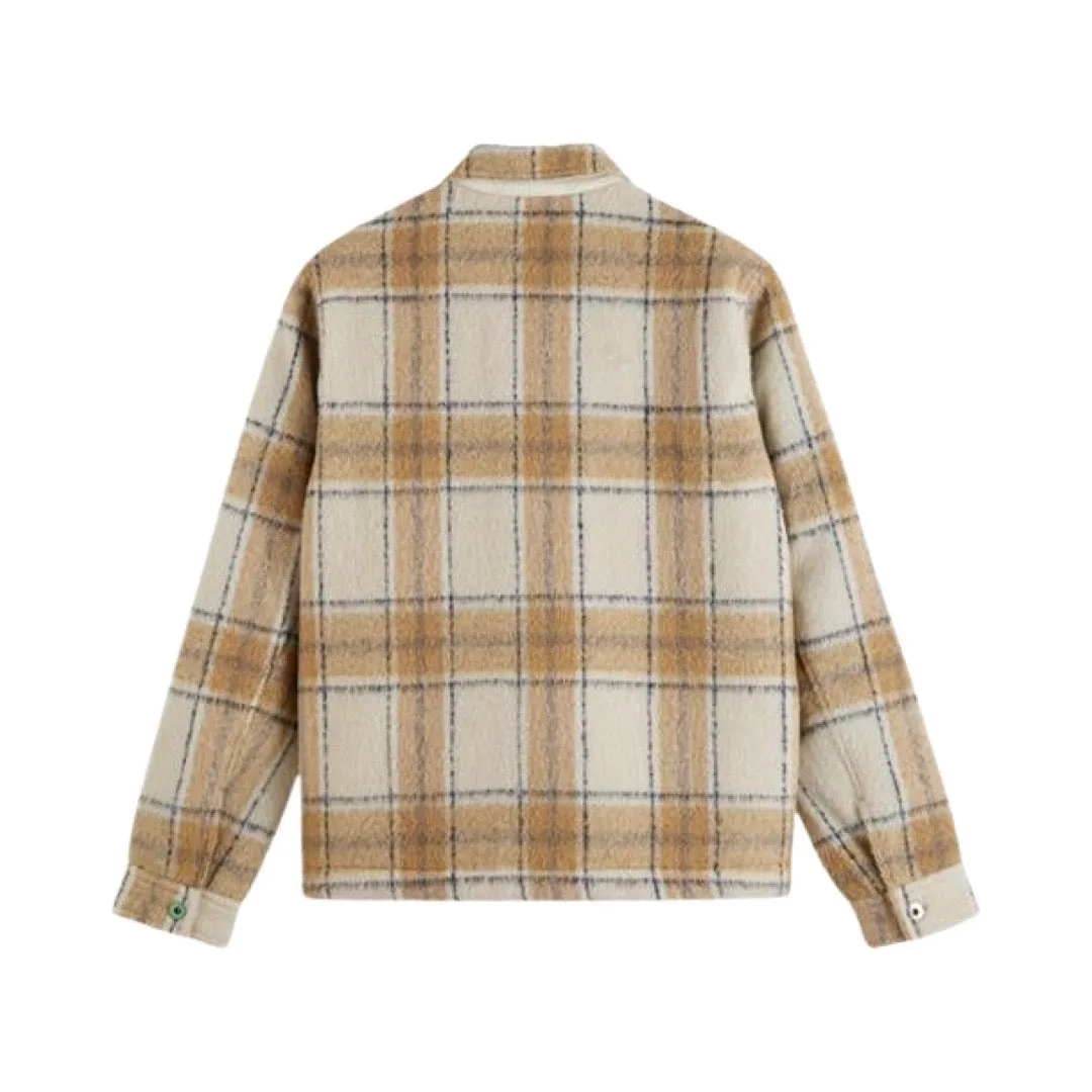 Scotch & Soda Off White Check Jacket (174429)