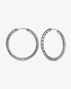 Serpent Hoop Earrings