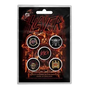 Slayer Eagle Button Badge Set