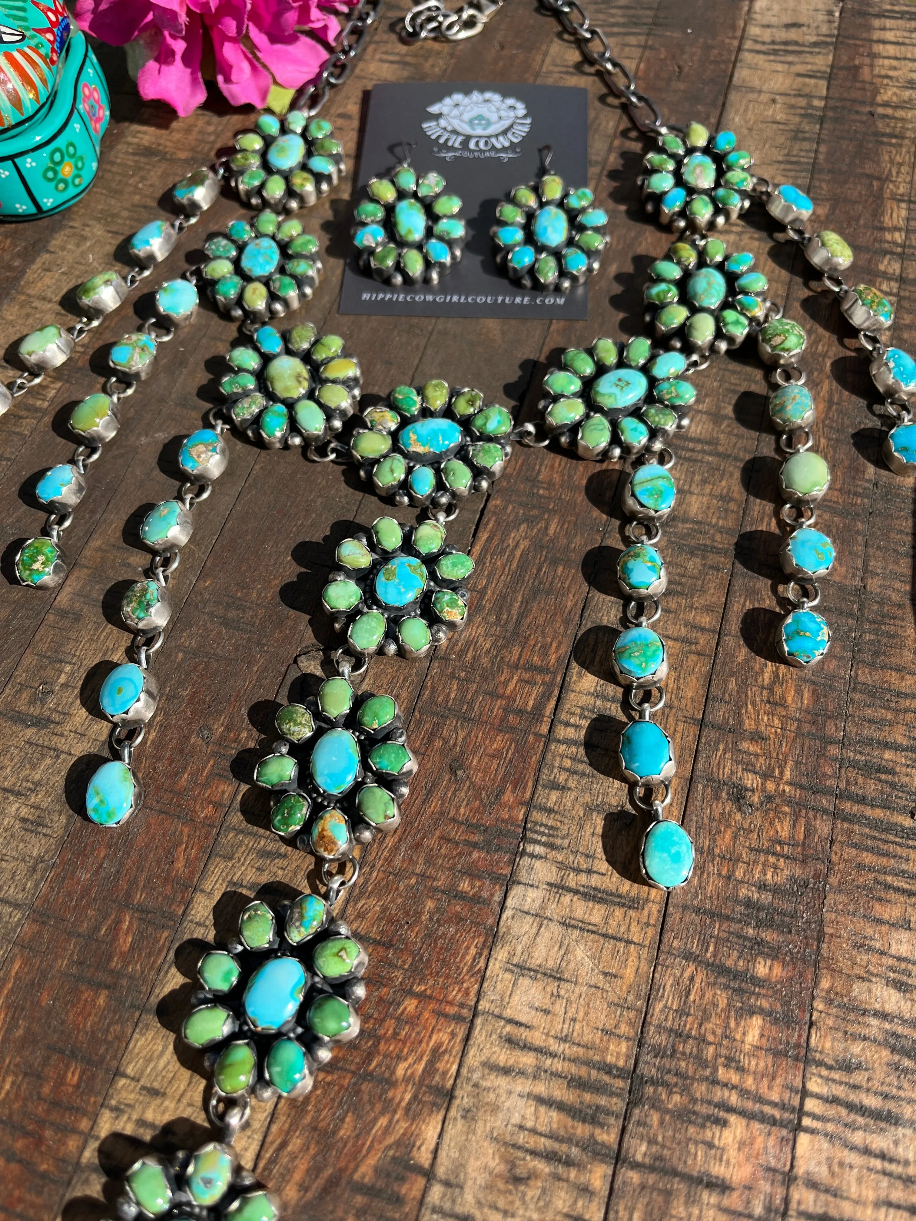 Sonoran Gold Waterfall Necklace Set