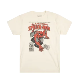 Spider-Man Vintage Cover Natural Tee