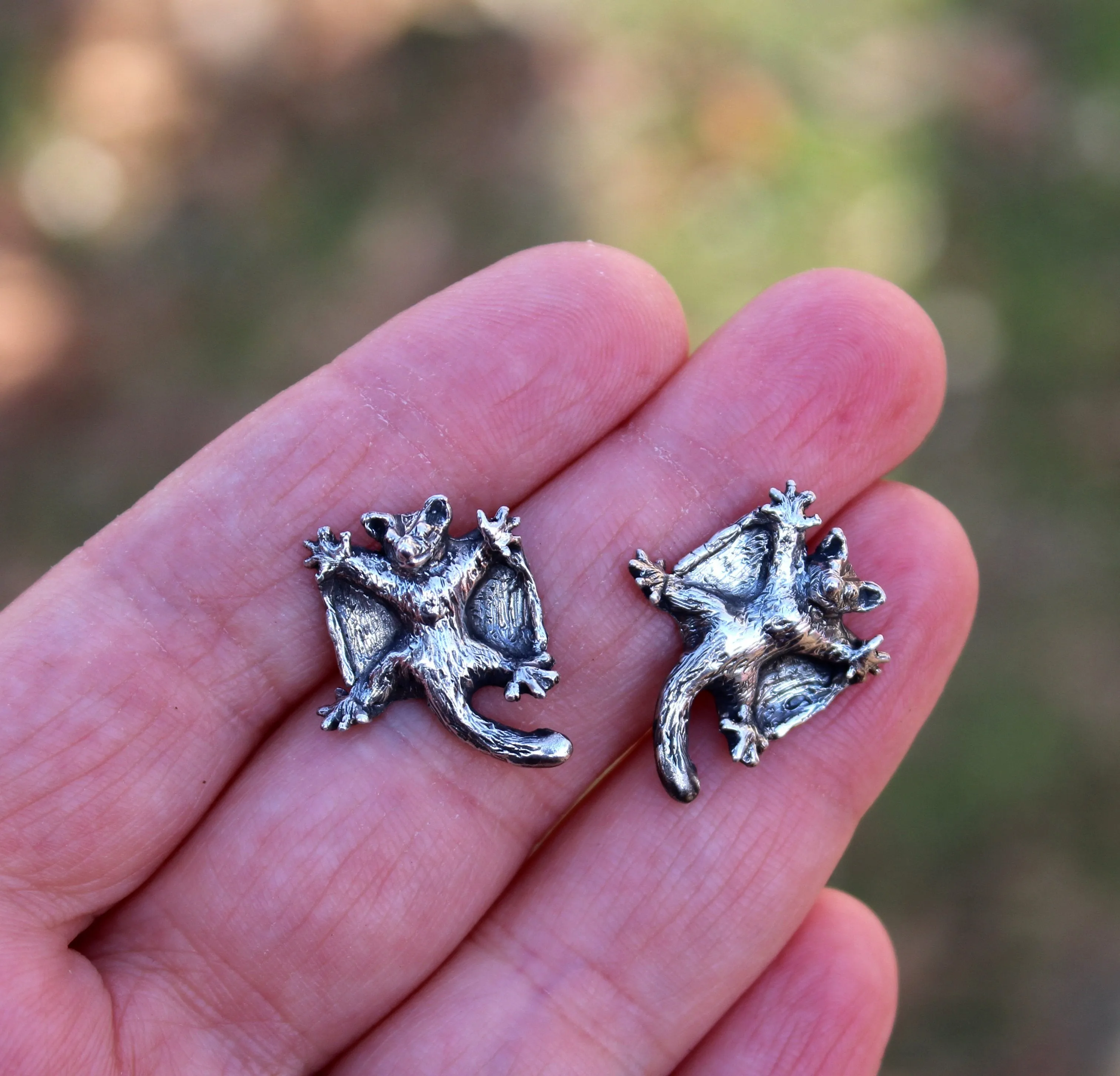 Sugar Gliders in Flight Earrings