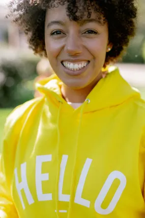 Sun Yellow Hello Hoodie