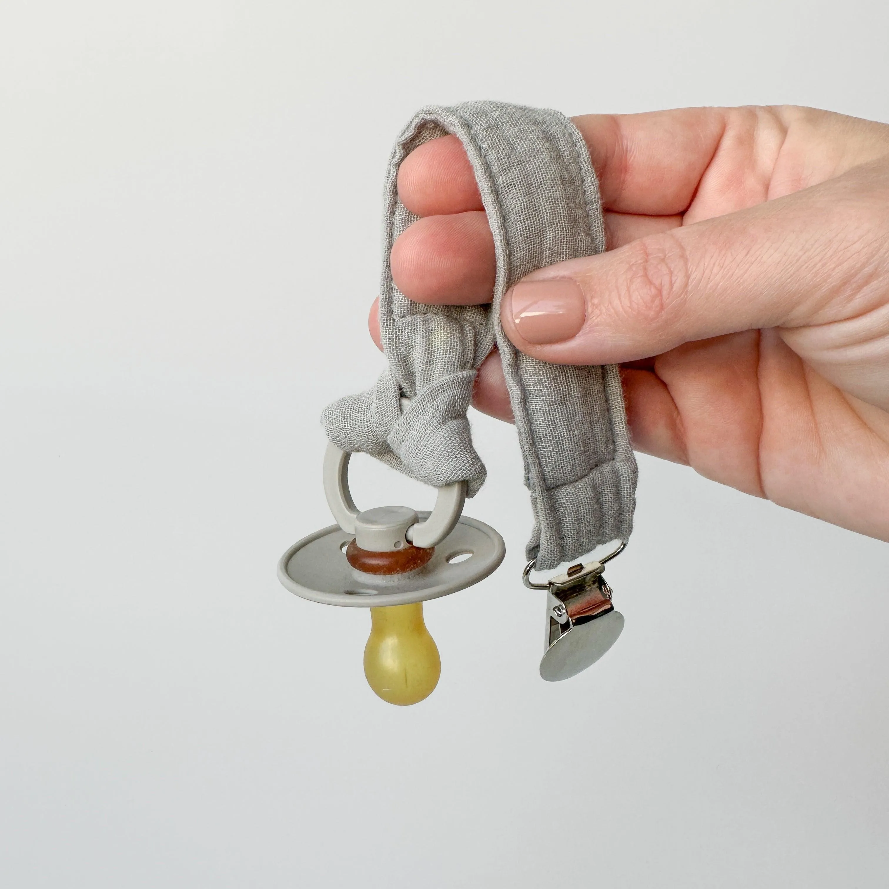 The Classic Gauze Pacifier Clip - MANY COLORS AVAILABLE