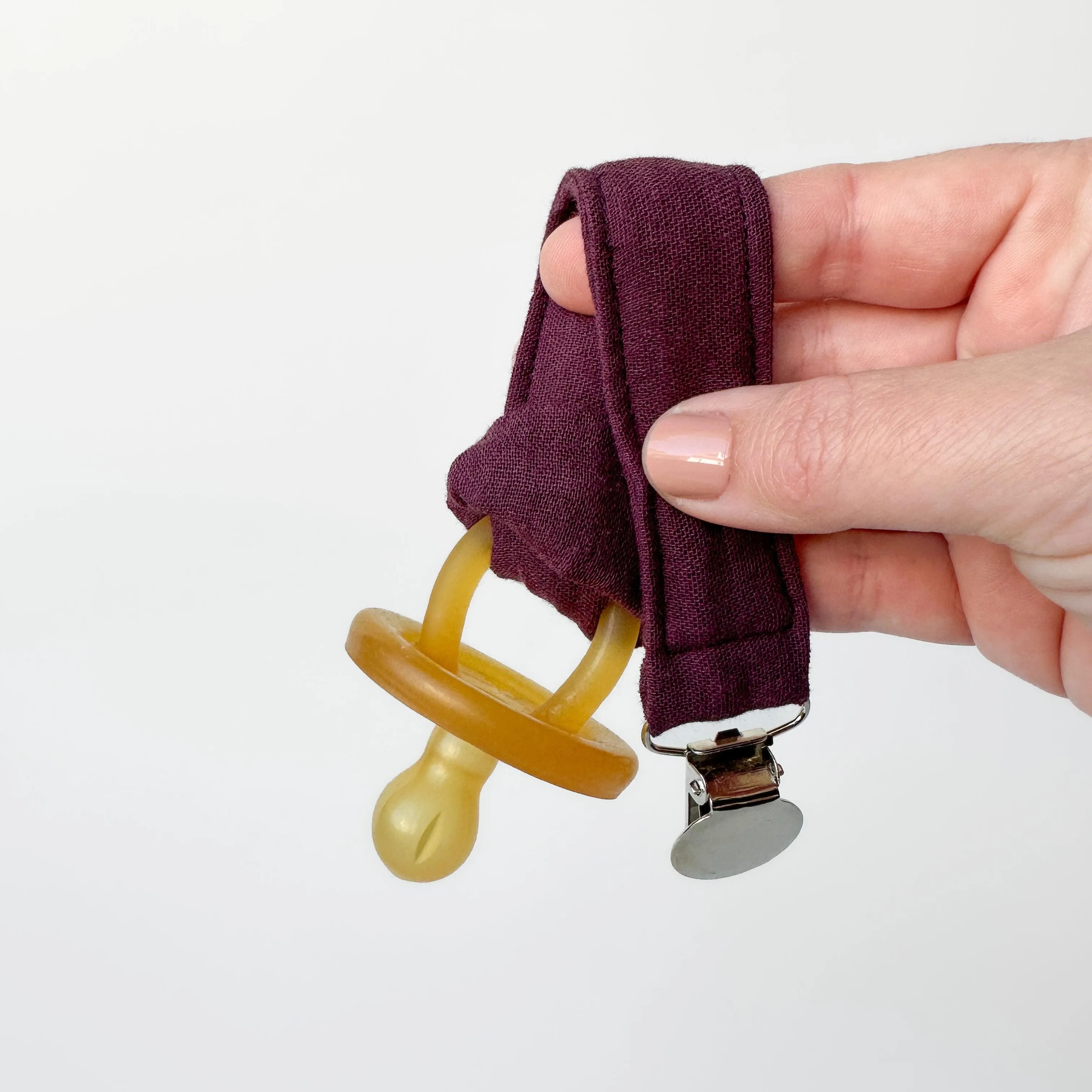 The Classic Gauze Pacifier Clip - MANY COLORS AVAILABLE