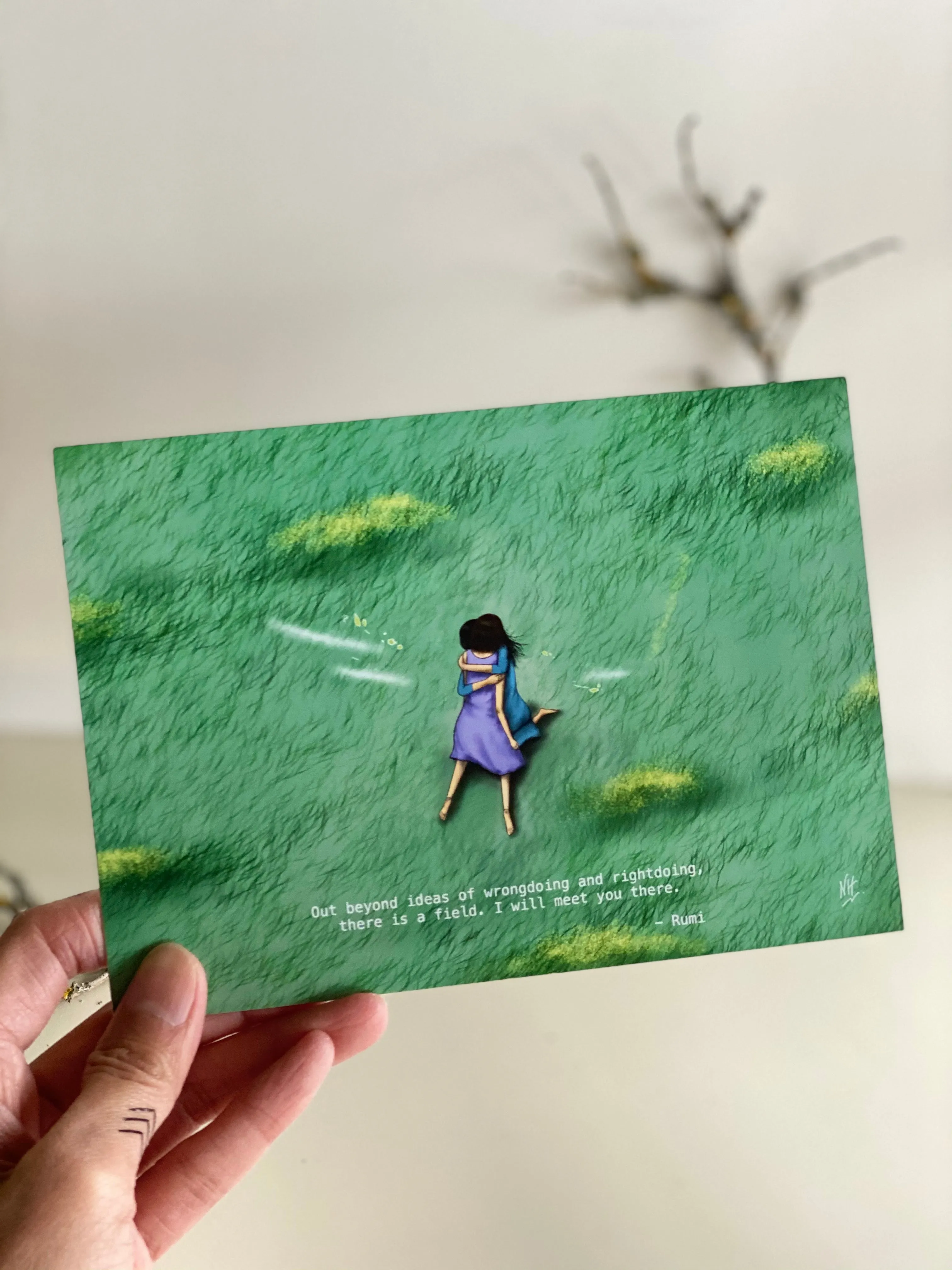 The Field 1: Rumi Greeting Card