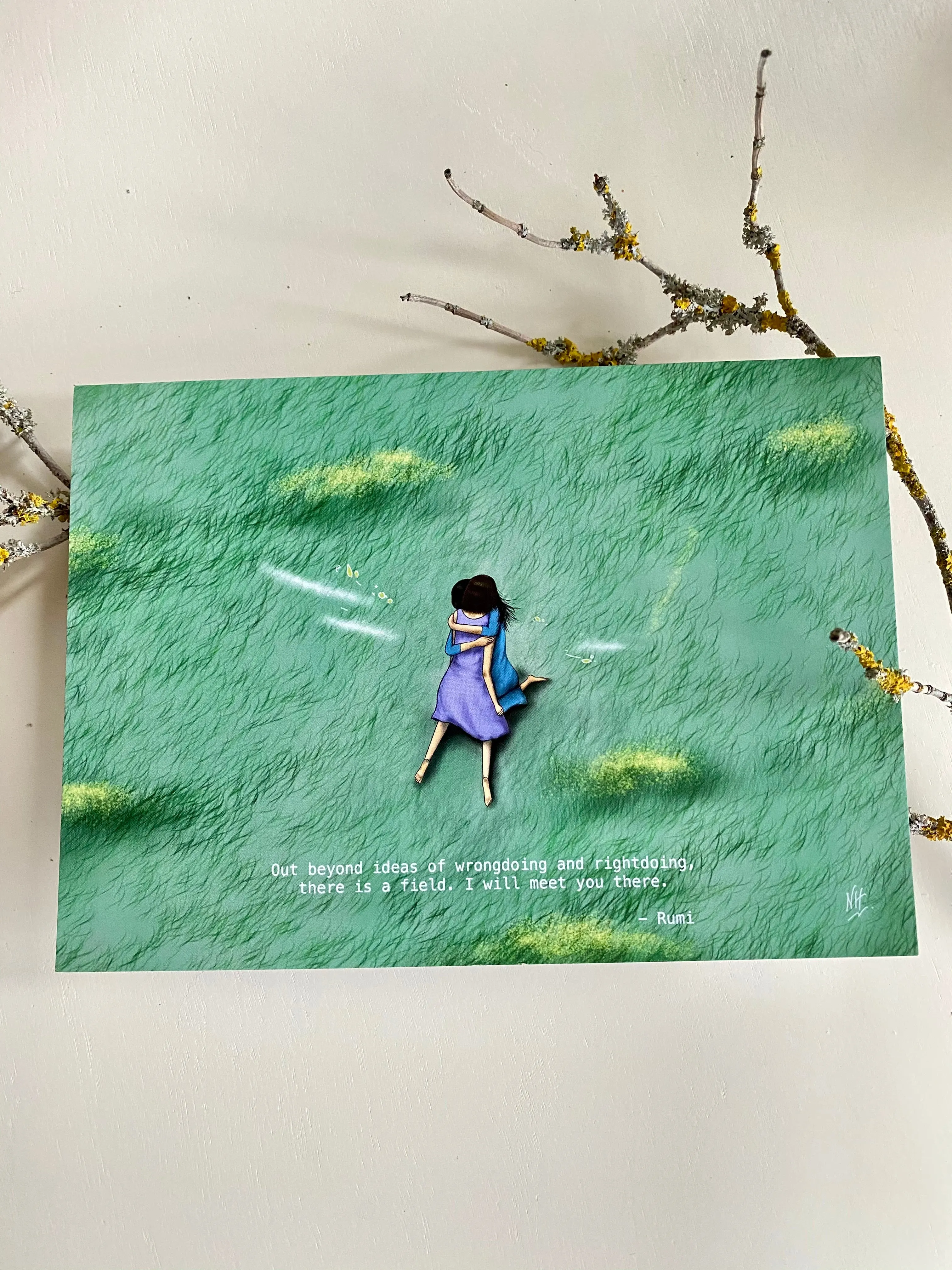 The Field 1: Rumi Greeting Card