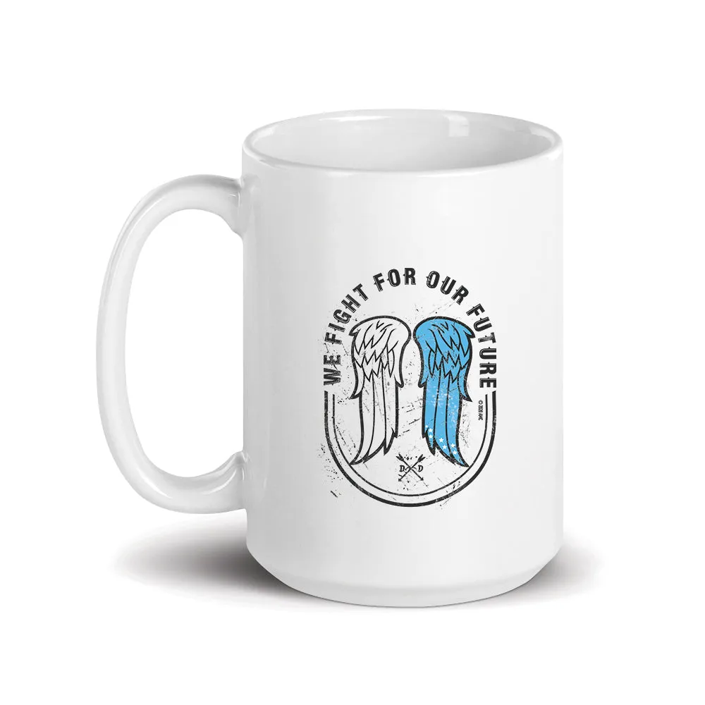 The Walking Dead Wings White Mug