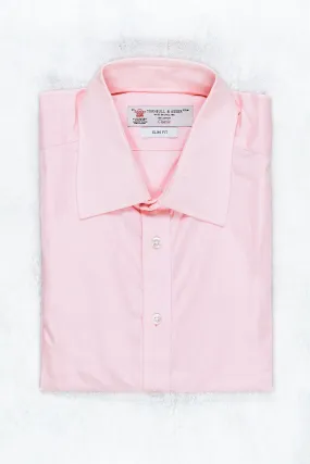 Turnbull & Asser Pink Cotton Spread Collar Shirt