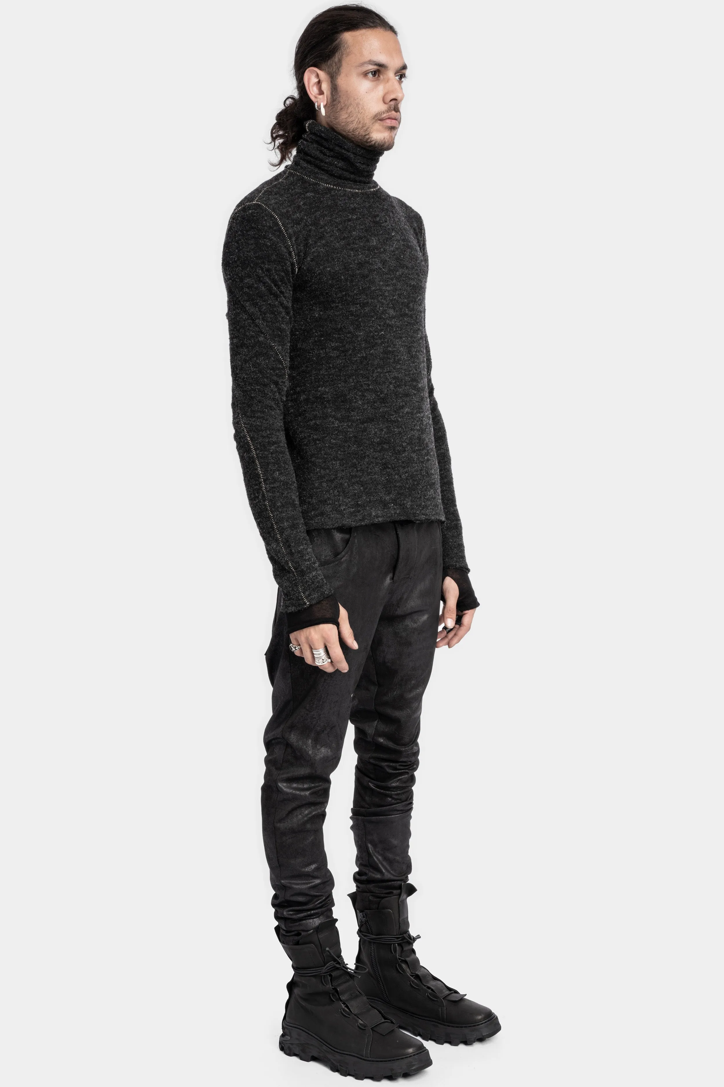 Turtleneck knit sweater