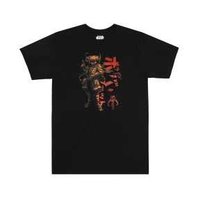 Visions Manga Boba Fett Kanji Black Tee