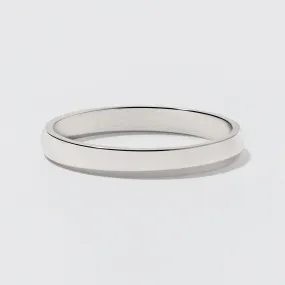 White Gold Classic Wedding Band - Polished 2.5mm