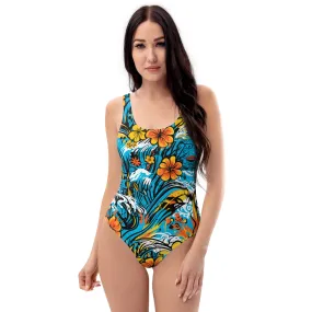 Women's One-Piece Swimsuit - Dangerous Summer 001