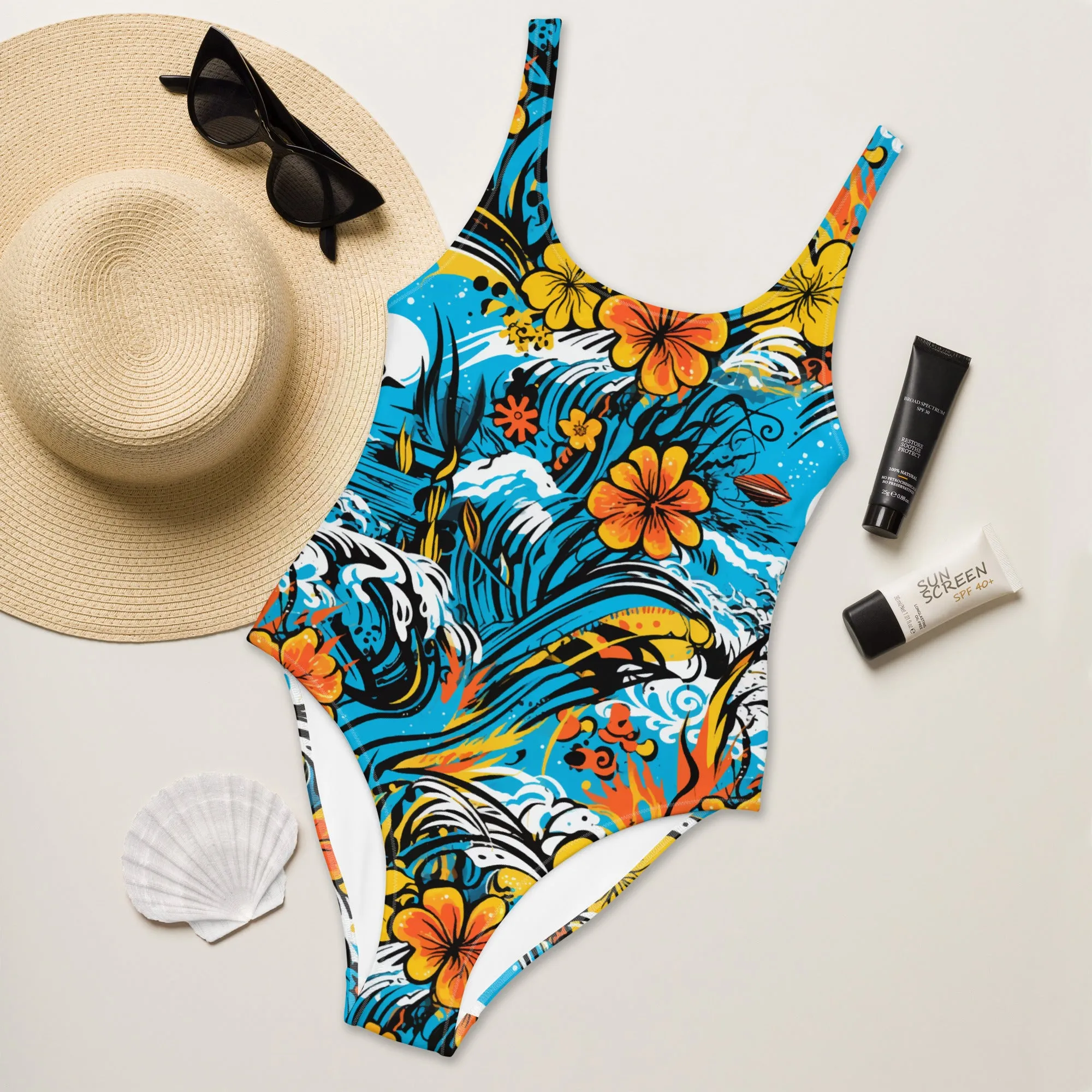 Women's One-Piece Swimsuit - Dangerous Summer 001