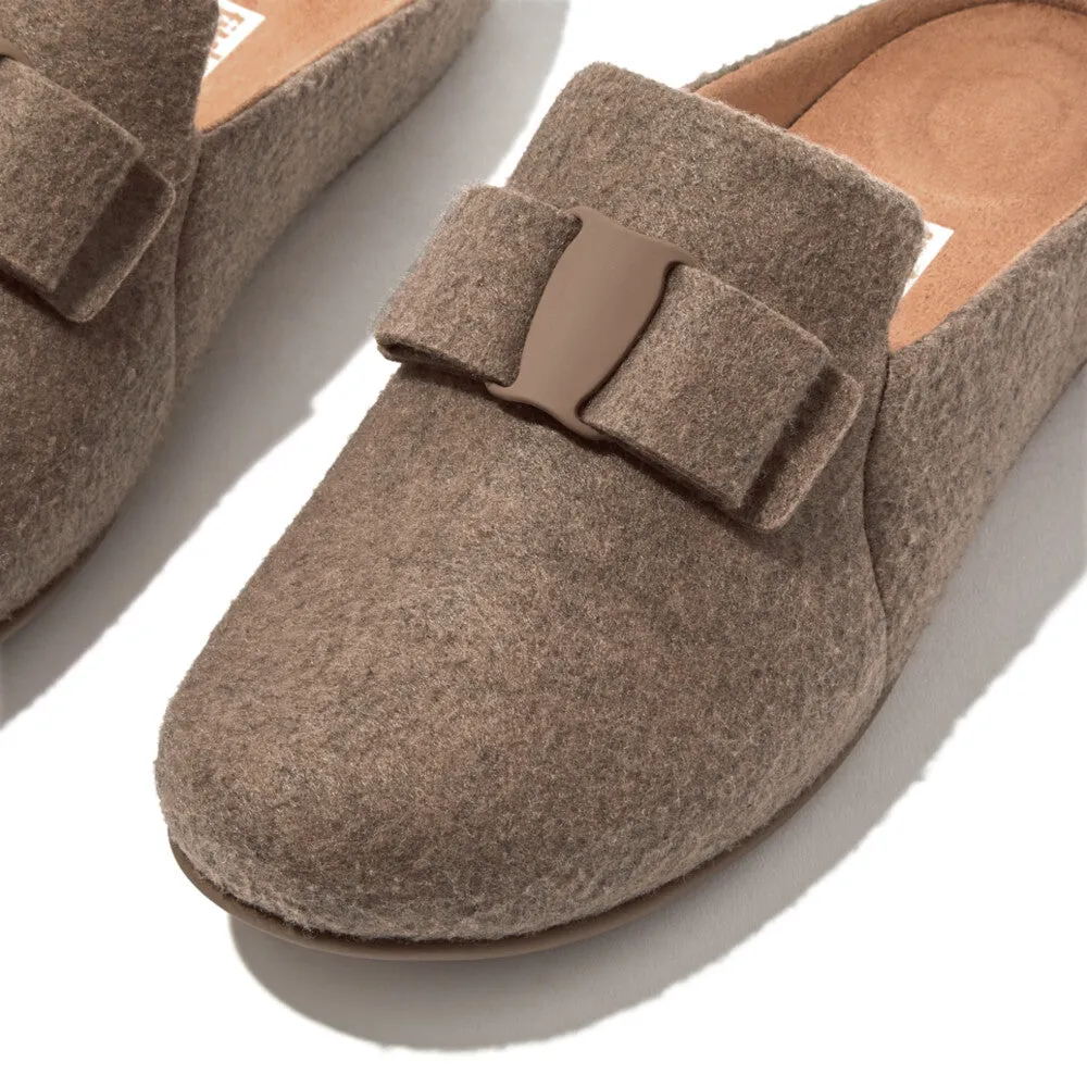 รองเท้าแตะสลิปเปอร์ ผู้หญิง รุ่น CHRISSIE II HAUS e01 BOW FELT SLIPPERS